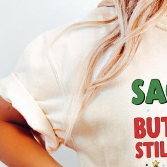 Christmas Sagging But Still Gagging Shirt, Funny Christmas Saying T-shirt - Picture 3 of 4